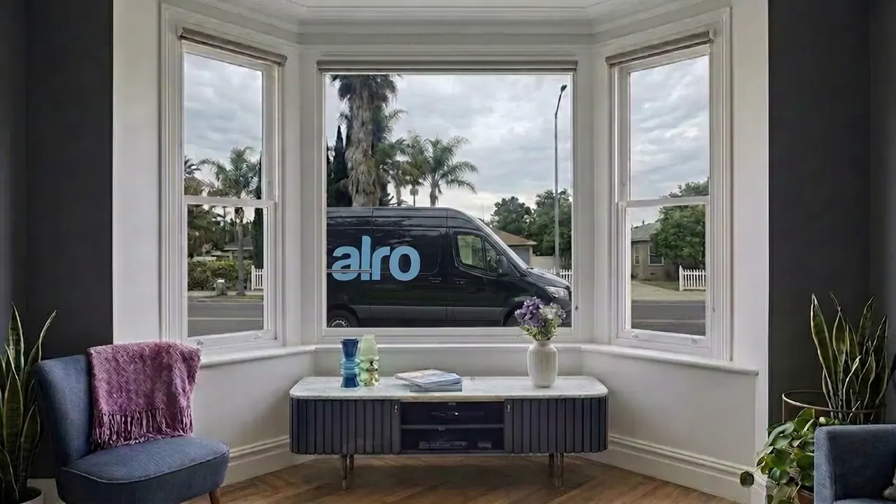 Alro installation van arriving at a project
